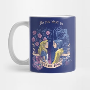 Coraline & Alice "Open the door" Mug